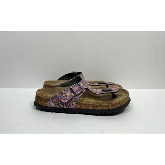 Birkenstock Papillio Gizeh Multicolor Sandals Women’s Size 5 / 36 Shoes - Picture 1 of 9
